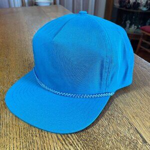 Men's Blank Teal Roped Snapback Baseball Hat Cap by Headmost